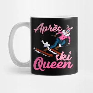 Womens Apres Ski Queen I Mountain Skiing I Colorado I Snow graphic Mug